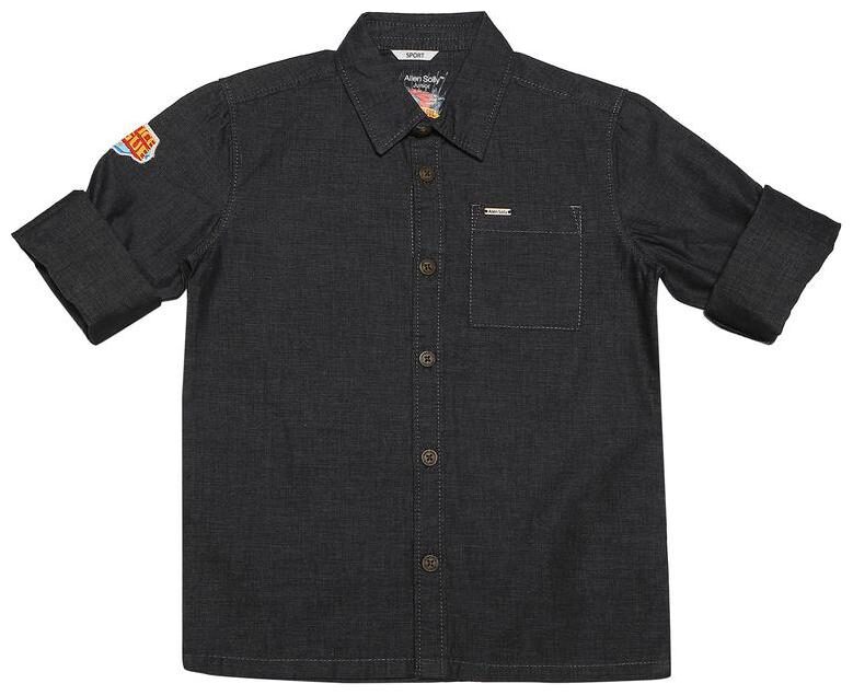 

Allen Solly Boy Cotton Solid Shirt Grey
