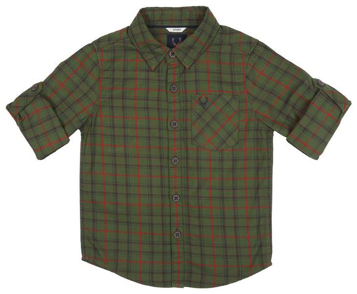 

Allen Solly Boy Cotton Checked Shirt Green