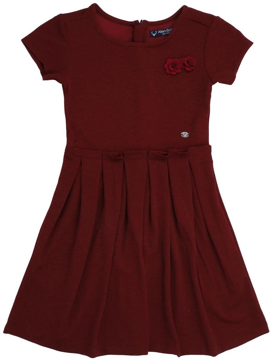 

Allen Solly Polyester Frocks Solid Maroon Color