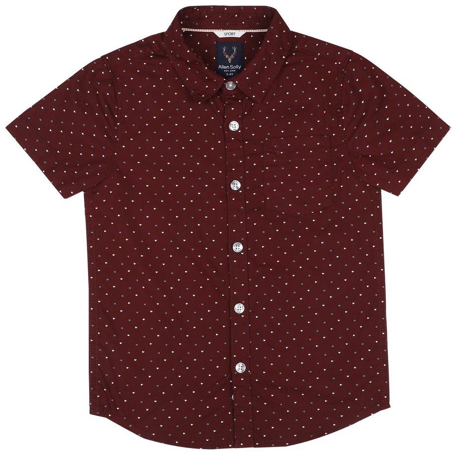 

Allen Solly Boy Cotton Printed Shirt Maroon