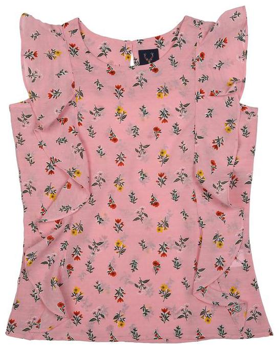 

Allen Solly Girl Polyester Printed Top - Pink