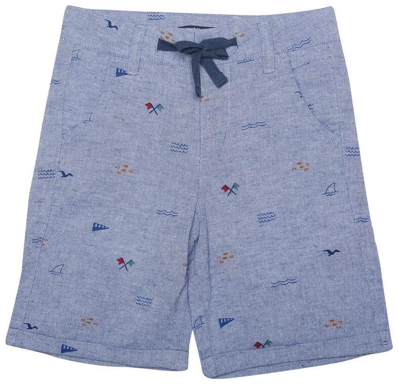 

Allen Solly Blue Bermuda