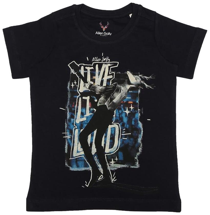 

Allen Solly Boy Cotton Printed T-shirt - Black