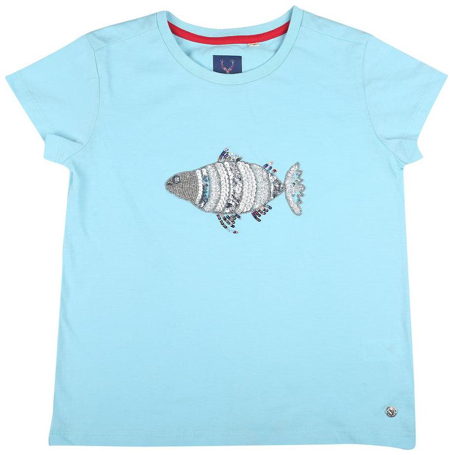 

Allen Solly Girl Cotton Printed T shirt - Blue