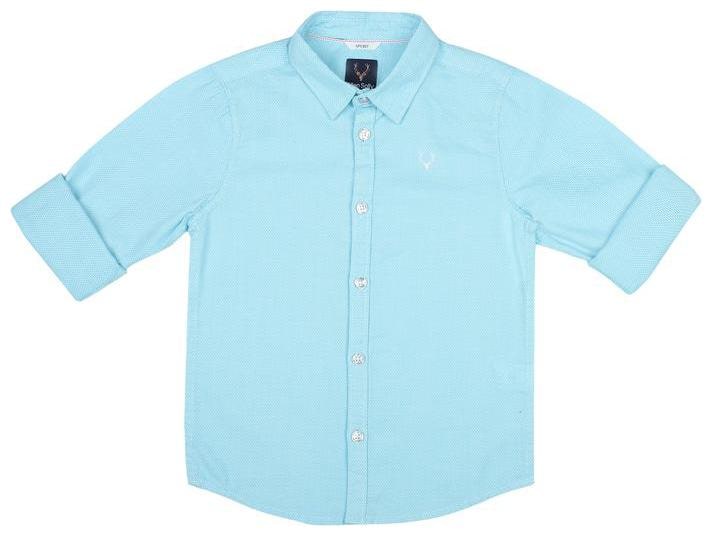 

Allen Solly Boy Cotton Solid Shirt Blue