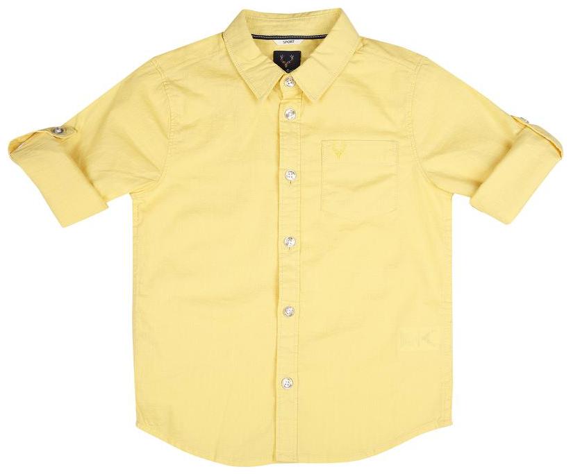 

Allen Solly Boy Cotton Solid Shirt Yellow