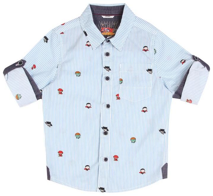 

Allen Solly Boy Cotton Striped Shirt Blue