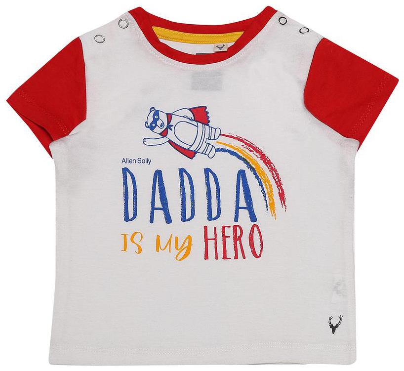 

Allen Solly Cotton Printed T shirt for Baby Boy - White