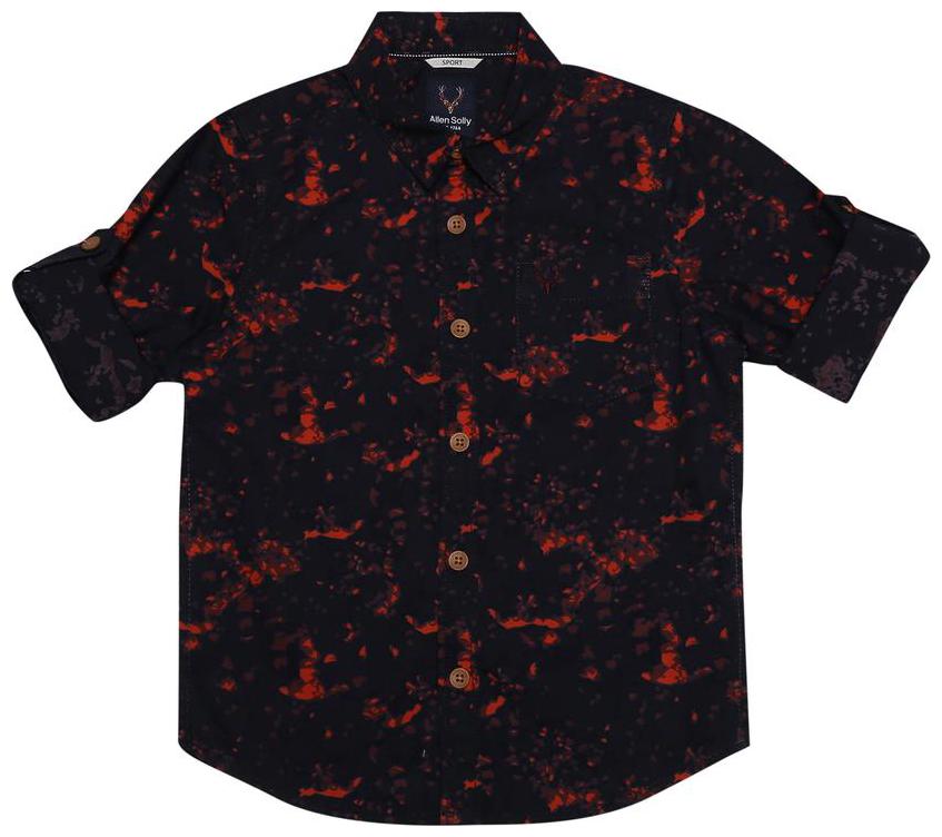 

Allen Solly Boy Cotton Printed Shirt Black