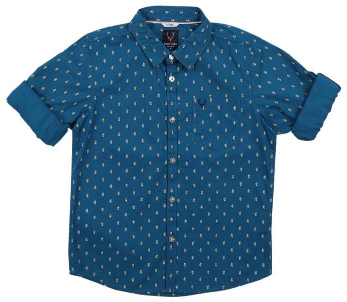 

Allen Solly Boy Cotton Printed Shirt Blue