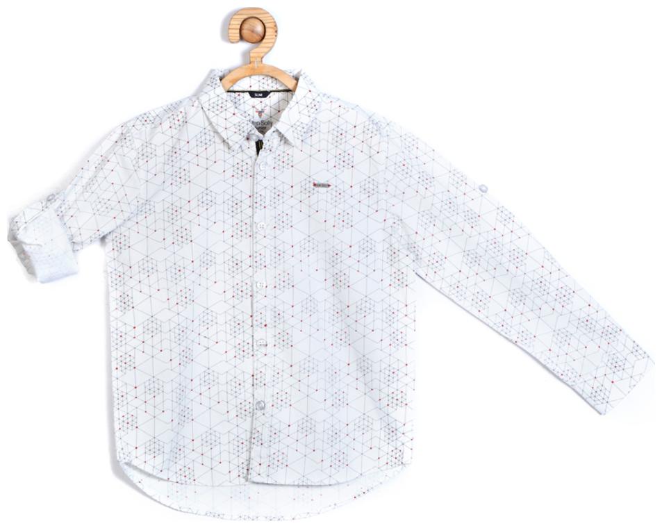 

Allen Solly Boy Cotton Checked Shirt White