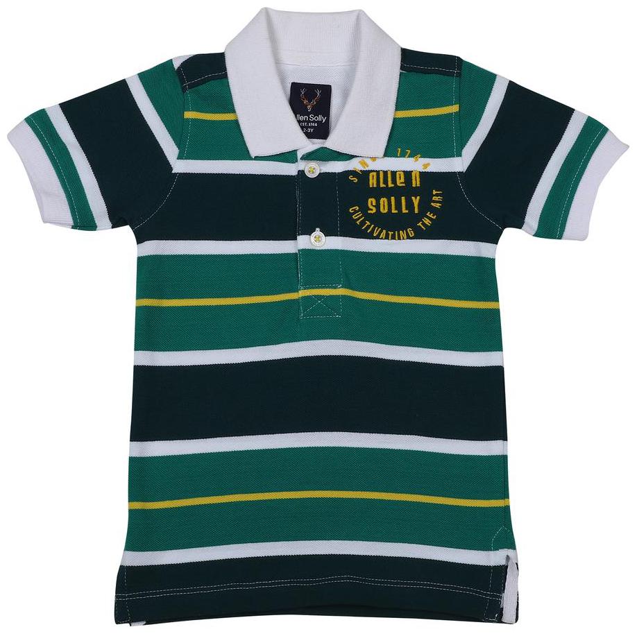 

Allen Solly Boy Cotton Striped T-shirt - Green