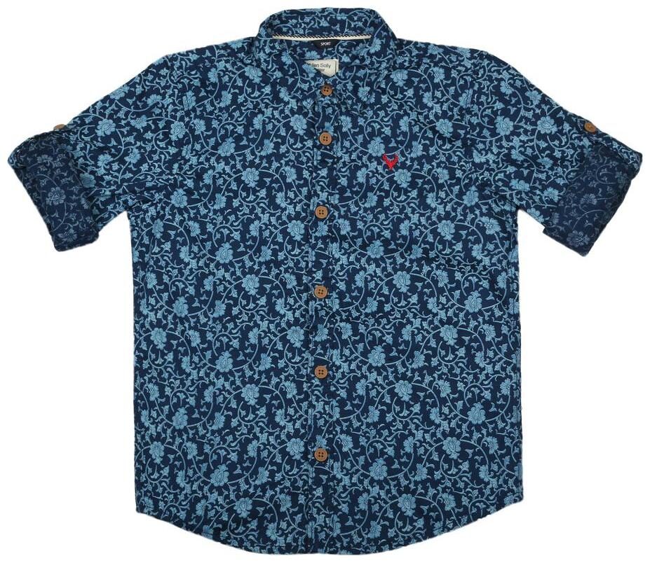 

Allen Solly Boy Cotton Solid Shirt Blue