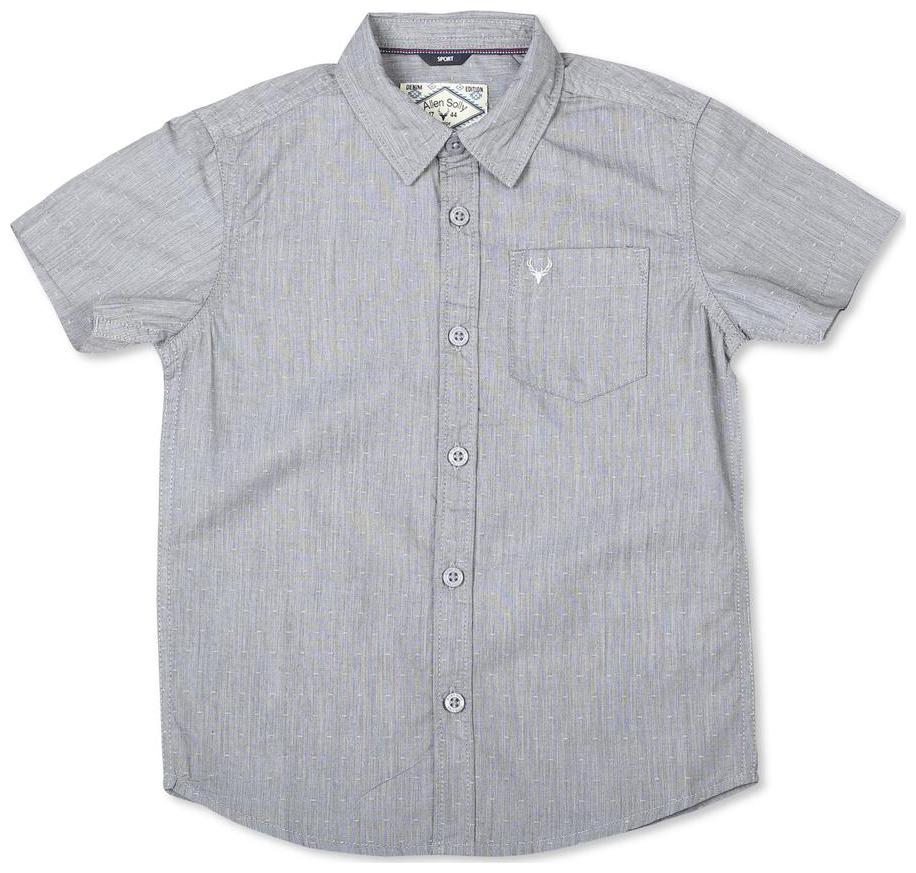 

Allen Solly Boy Cotton Solid Shirt Grey