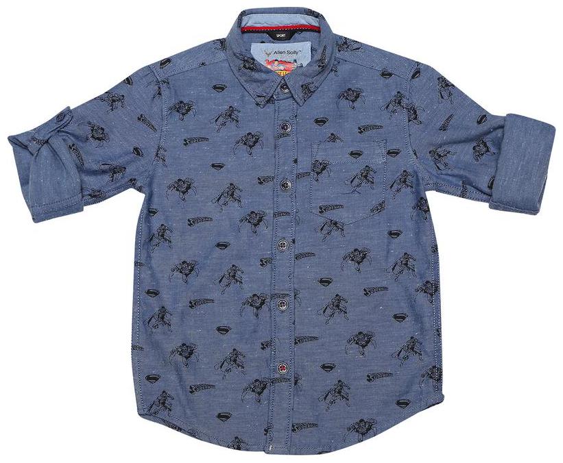 

Allen Solly Boy Cotton Printed Shirt Blue