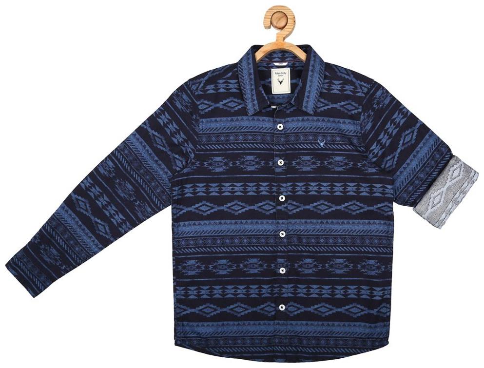 

Allen Solly Boy Cotton Printed Shirt Blue