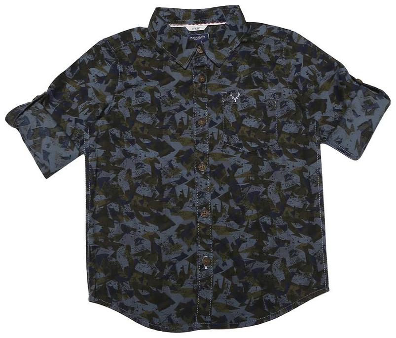 

Allen Solly Boy Cotton Printed Shirt Blue
