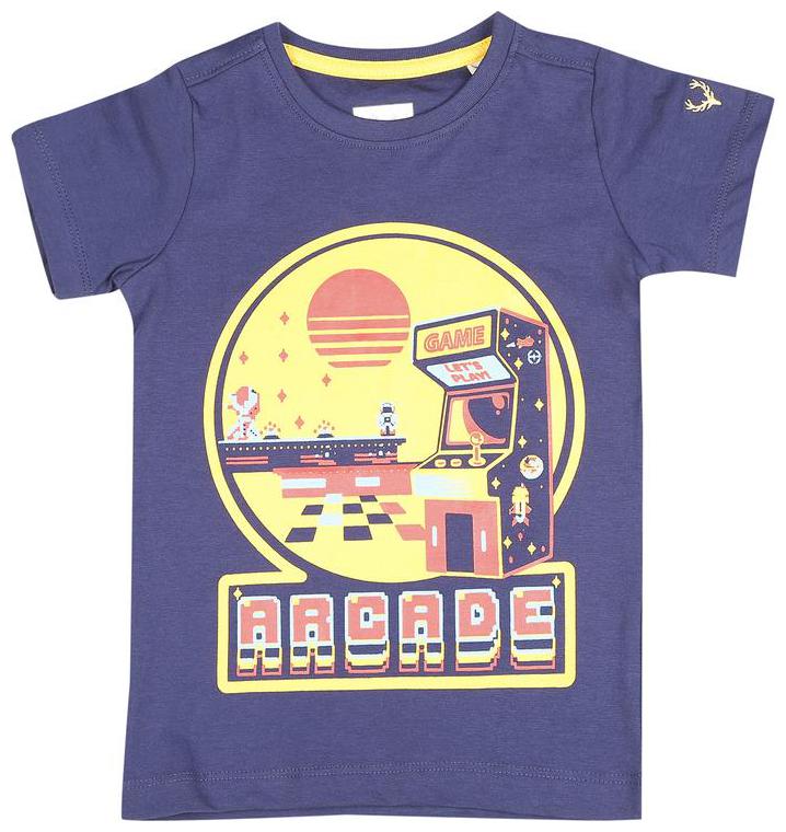 

Allen Solly Boy Cotton Printed T-shirt - Blue