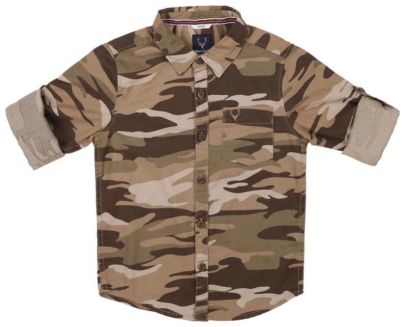 

Allen Solly Boy Cotton Printed Shirt Brown