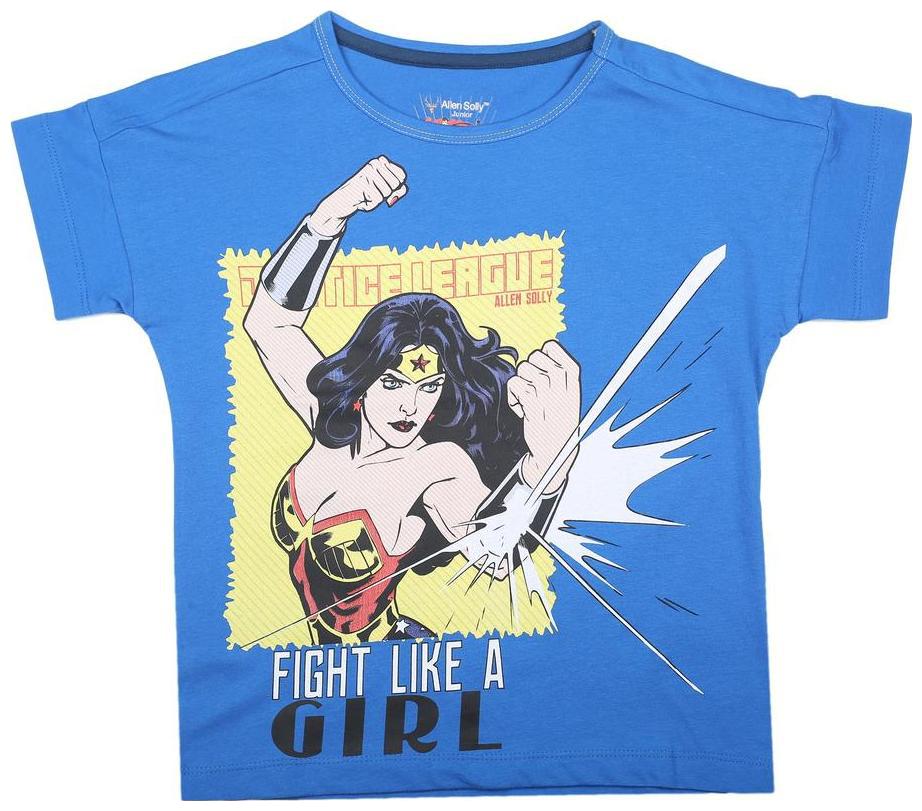 

Allen Solly Girl Cotton Printed T shirt - Blue