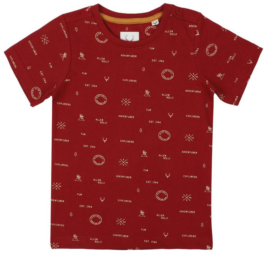 

Allen Solly Boy Cotton Printed T-shirt - Maroon