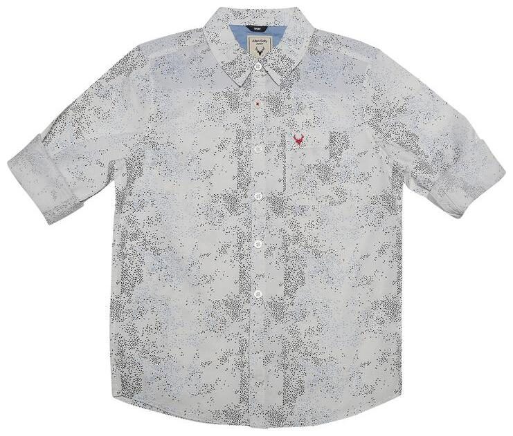 

Allen Solly Boy Cotton Printed Shirt White