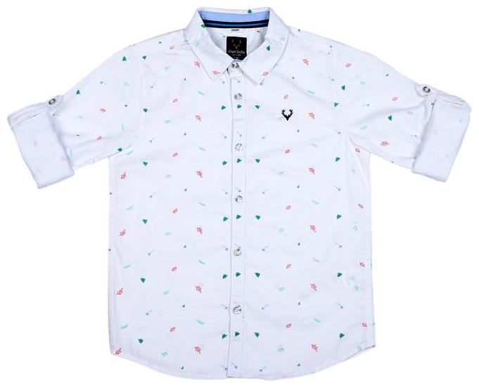 

Allen Solly Boy Cotton Printed Shirt White