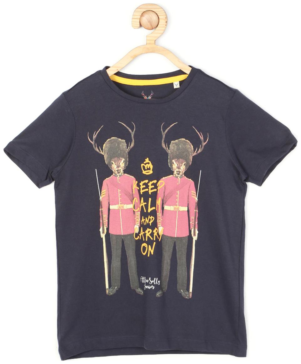

Allen Solly Boy Cotton Printed T-shirt - Black