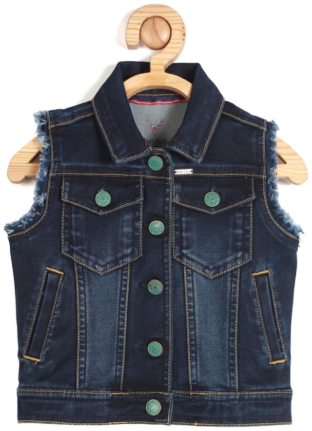 Allen Solly Boy Cotton Checked Winter jacket - White