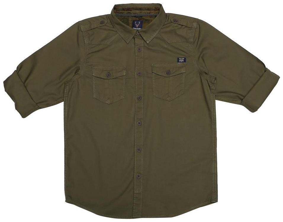 

Allen Solly Boy Cotton Solid Shirt Green