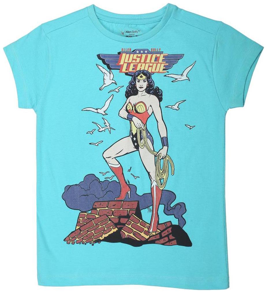

Allen Solly Girl Cotton Printed T shirt - Blue