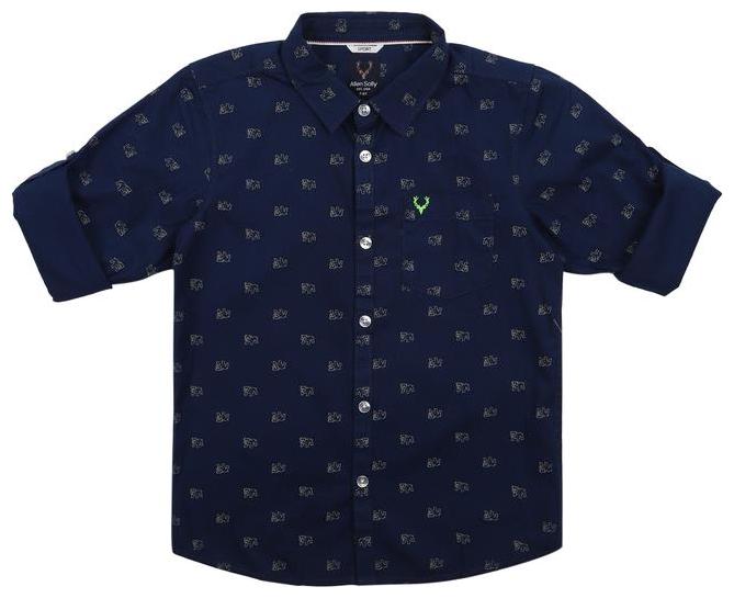 

Allen Solly Boy Cotton Printed Shirt Blue