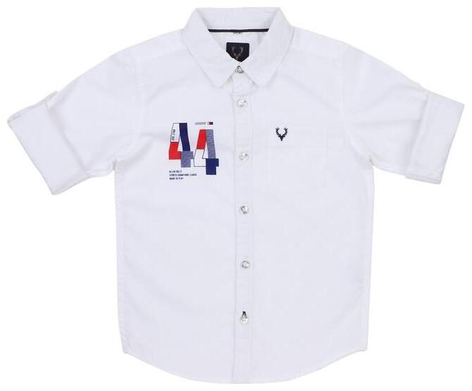 

Allen Solly Boy Cotton Solid Shirt White