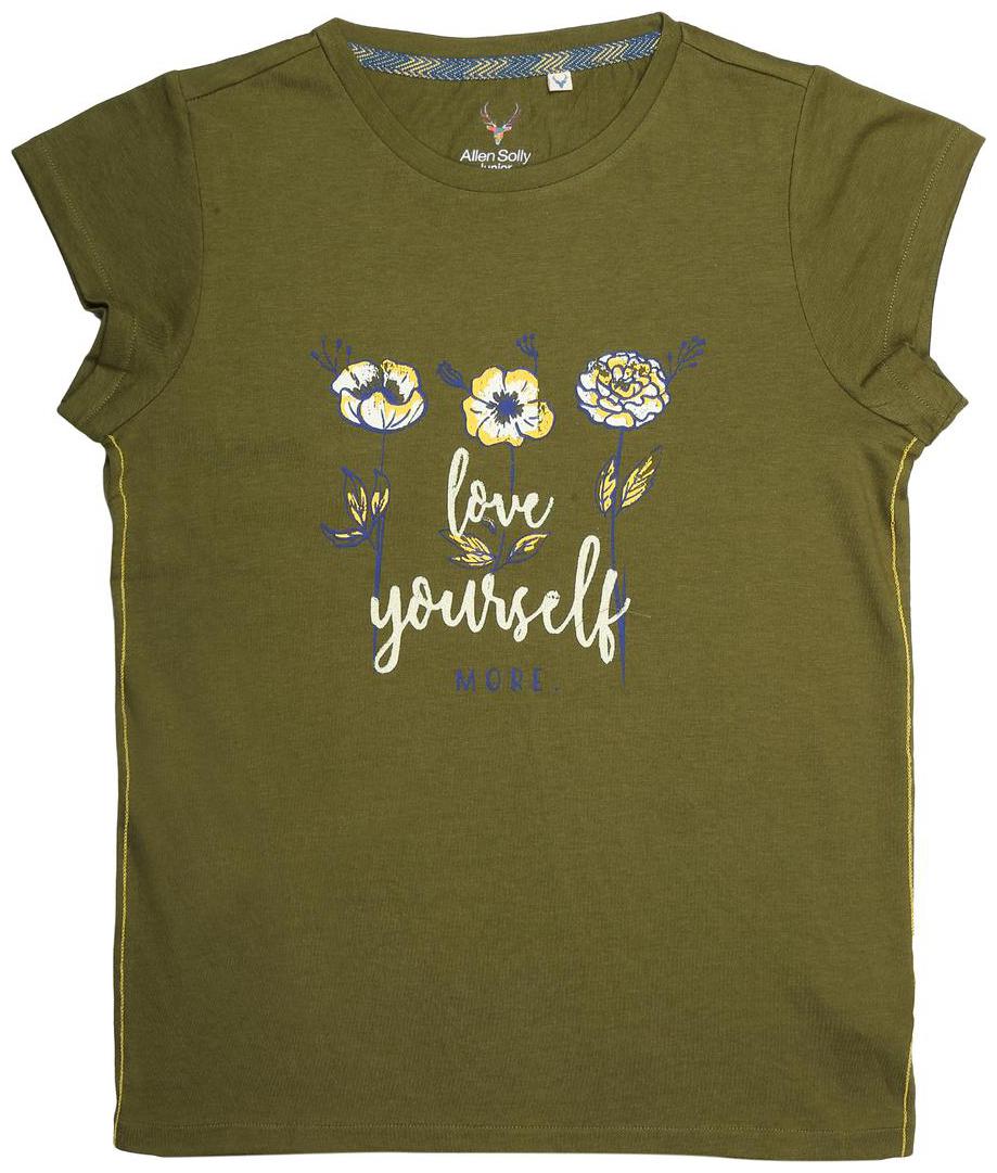 

Allen Solly Girl Blended Solid T shirt - Green