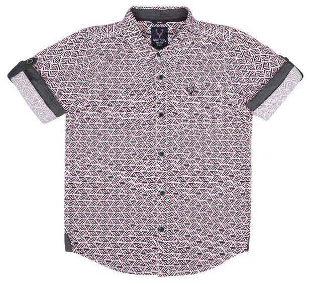 

Allen Solly Boy Cotton Printed Shirt White