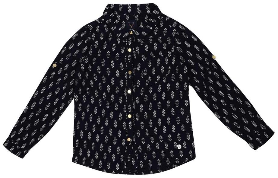 

Allen Solly Girl Viscose Printed Shirt - Blue