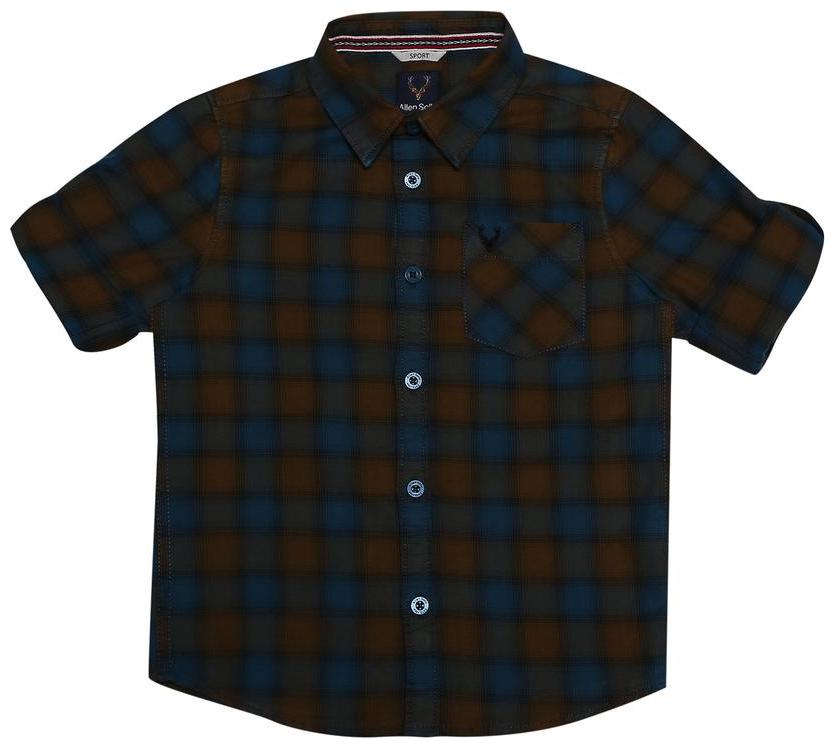 

Allen Solly Boy Cotton Checked Shirt Blue Brown