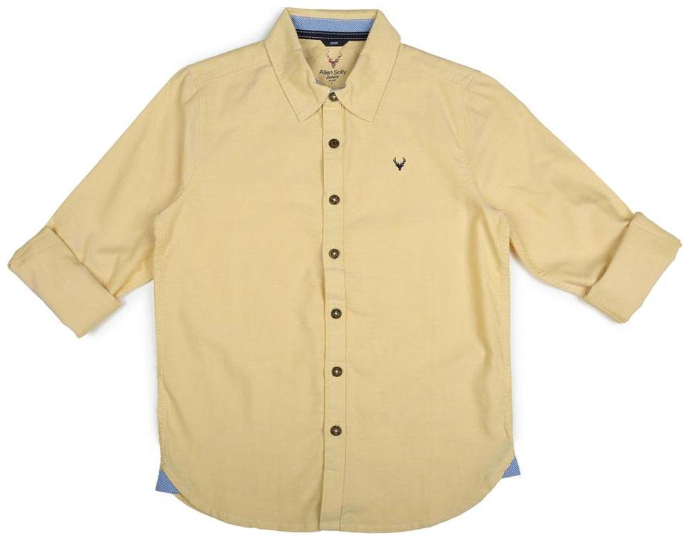 

Allen Solly Boy Cotton Solid Shirt Brown