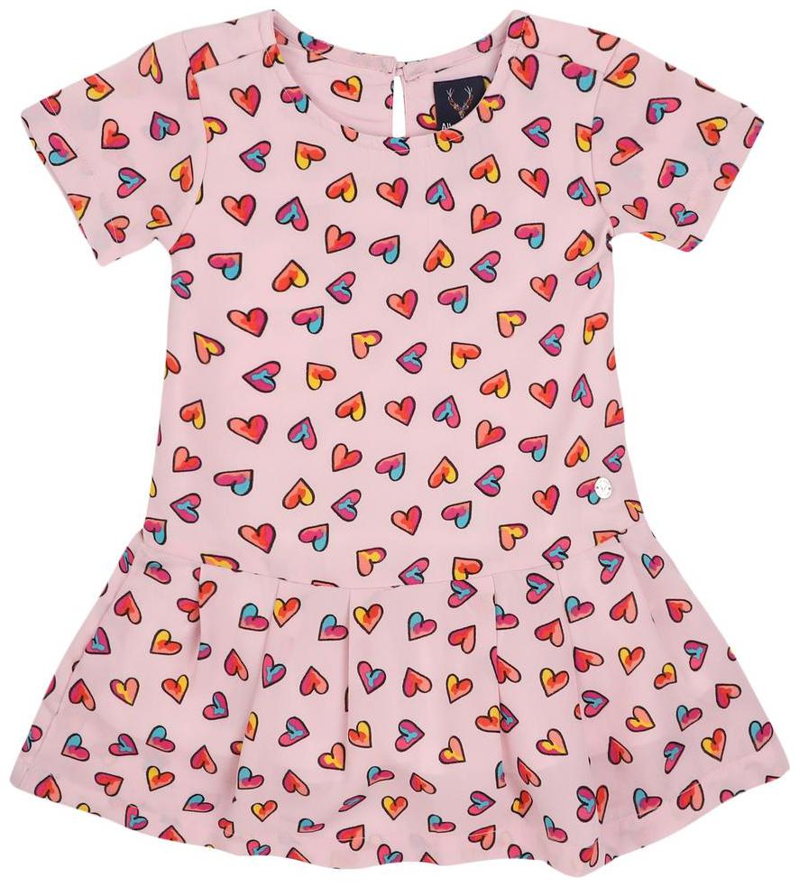 

Allen Solly Polyester Frocks Printed Pink Color