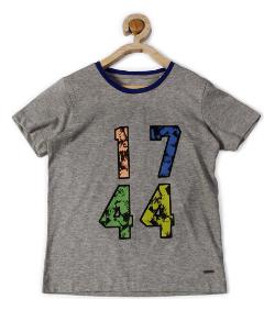 

Allen Solly Boy Blended Printed T-shirt - Grey