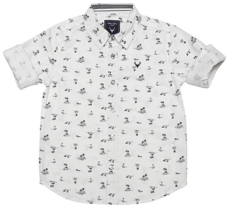 

Allen Solly Boy Cotton Printed Shirt White