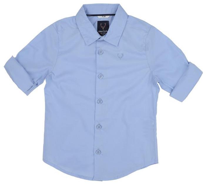 

Allen Solly Boy Cotton blend Solid Shirt Blue