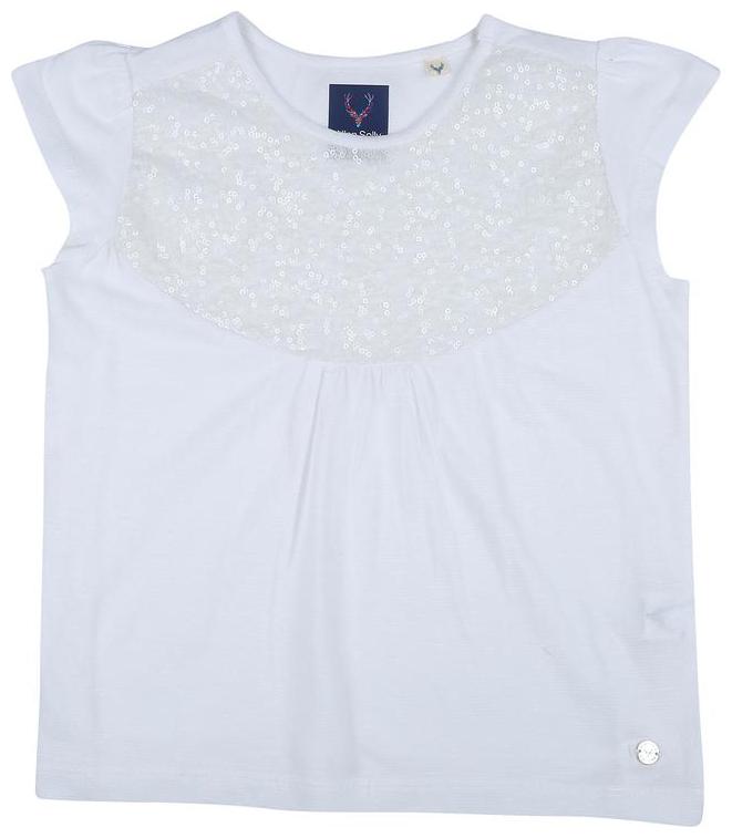 

Allen Solly Girl Cotton blend Solid T shirt - White