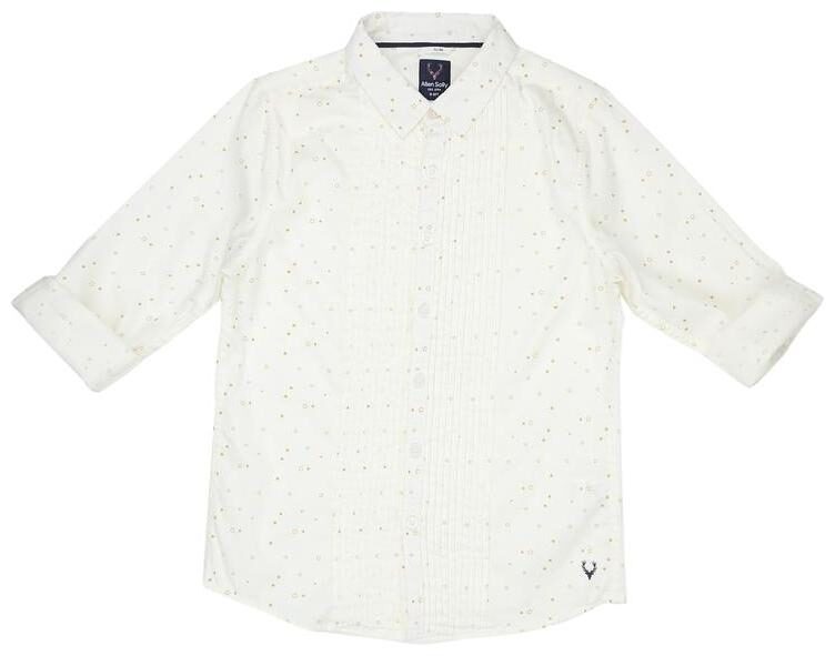 

Allen Solly Boy Cotton Printed Shirt Cream