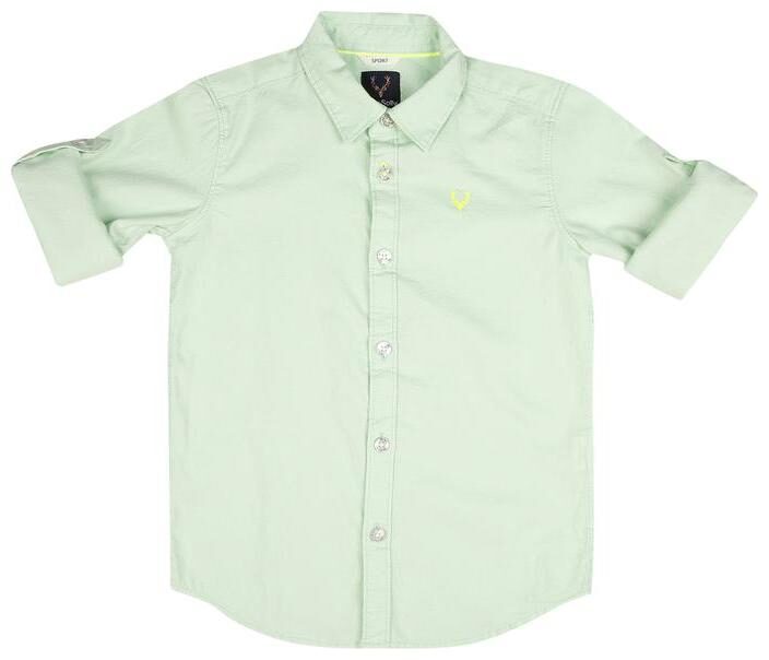 

Allen Solly Boy Cotton Solid Shirt Green