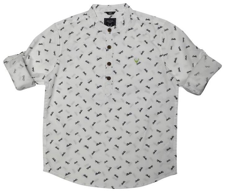 

Allen Solly Boy Cotton Printed Shirt White