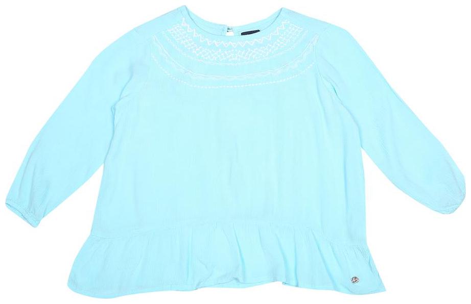 

Allen Solly Girl Viscose Checked Top - Blue