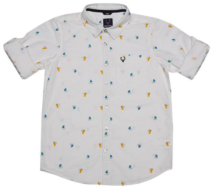 

Allen Solly Boy Cotton Printed Shirt White