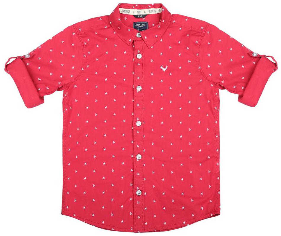 

Allen Solly Boy Cotton blend Printed Shirt Red