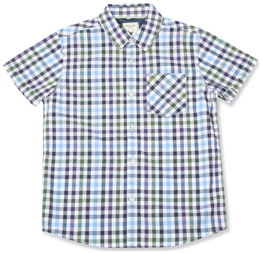 

Allen Solly Boy Cotton Checked Shirt Blue